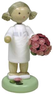 Flade Mädchen mit Blumenstrauß  (Flade 5607) Mädchen mit Blumenstrauß